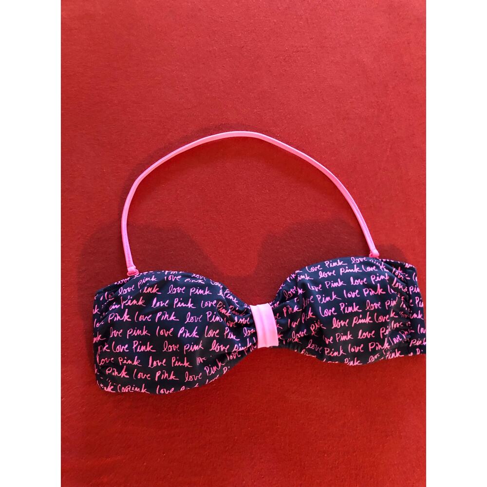Victoria's Secret PINK Y2K bandeau halter bikini top Size Medium